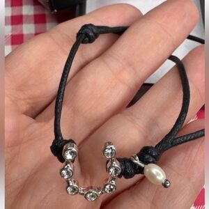 Avon Silver Horseshoe Charm Bracelet with original box